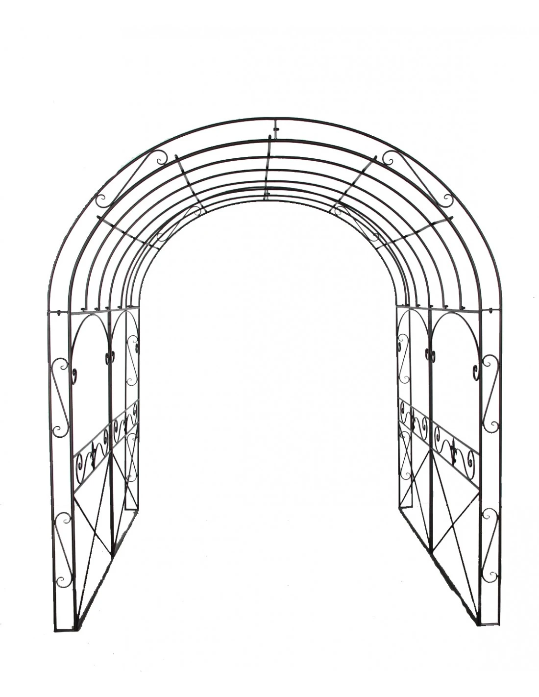Arche En Fer Forgé 200x200xH239 Cm 1 Arche En Fer Forgé 200x200xH239 Cm