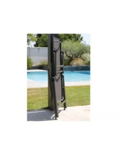 Bain De Soleil Ciro - Pliant En Aluminium Gris -Mobilier De Jardin bain de soleil ciro pliant en aluminium gris 3