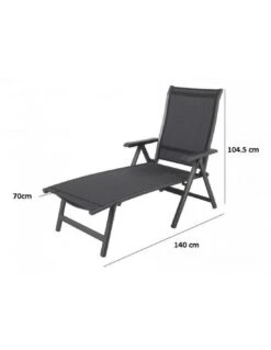 Mobilier De Jardin -Mobilier De Jardin bain de soleil kedline aluminium et polyester mwh 1