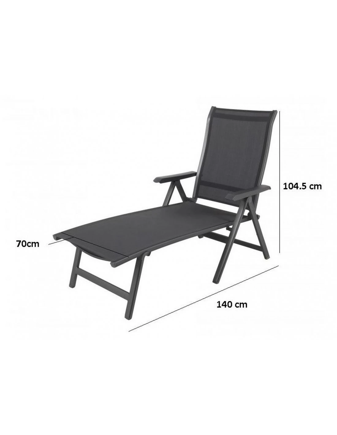 Bain De Soleil Kedline En Aluminium Et Polyester 2 Bain De Soleil Kedline En Aluminium Et Polyester – Image 2