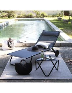 Lafuma Bain De Soleil Miami Batyline Duo Obsidian -Mobilier De Jardin bain de soleil miami batyline duo obsidian 2