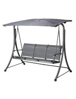 Balancelle De Jardin LAKO 3 Places - Polyester Et Acier