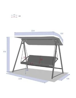 Balancelle De Jardin Soly 3 Places - Acier Effet Bois 10 Balancelle De Jardin Soly 3 Places - Acier Effet Bois -Mobilier De Jardin balancelle de jardin soly 3 places acier effet bois 4