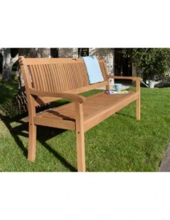 Banc De Jardin Amadeo 3 Places En Eucalyptus -Mobilier De Jardin banc de jardin amadeo 3 places en eucalyptus 3