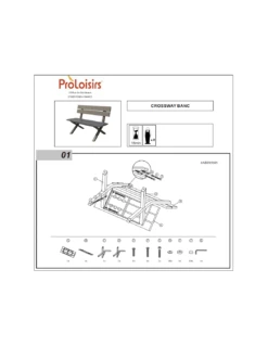 Banc De Jardin CROSSWAY - Aluminium - Graphite -Mobilier De Jardin banc de jardin crossway aluminium au choix 4