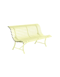Banc De Jardin Louisiane L.150 Cm - Métal - Citron Givré