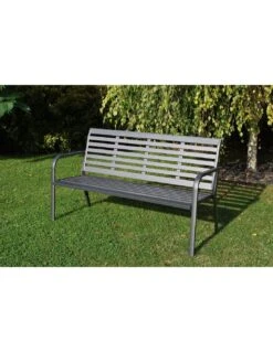 Banc De Jardin Marta 3 Places - Aluminium Anthracite -Mobilier De Jardin banc de jardin marta 3 places aluminium anthracite 2