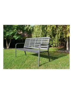 Banc De Jardin Marta 3 Places - Aluminium Anthracite -Mobilier De Jardin banc de jardin marta 3 places aluminium anthracite 3