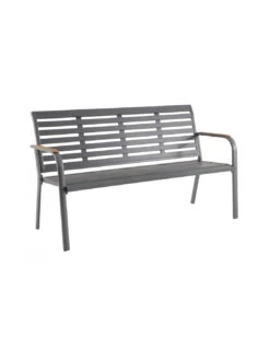 Banc De Jardin Marta 3 Places - Aluminium Anthracite -Mobilier De Jardin banc de jardin marta 3 places aluminium anthracite 4