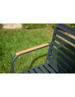 Banc De Jardin Marta 3 Places - Aluminium Anthracite -Mobilier De Jardin banc de jardin marta 3 places aluminium anthracite 6
