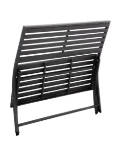 Banc De Jardin Olbia 3 Places Pliant Gris - L.122 X P.53 X H.88 Cm -Mobilier De Jardin banc de jardin olbia 3 places pliant gris l122 x p53 x h88 cm 2