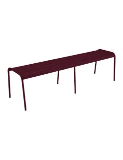 Banc Monceau 3/4 Places En Métal -160 Cm - Cerise Noire 6 Banc Monceau 3/4 Places En Métal -160 Cm - Cerise Noire -Mobilier De Jardin banc monceau xl 34 places metal 160cm 8