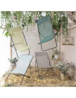 Lafuma Maxi Transat Batyline Chlorophylle -Mobilier De Jardin chaise longue maxi transat batyline chlorophylle 1 3