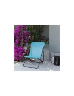 Lafuma Maxi Transat Batyline Lac -Mobilier De Jardin chaise longue maxi transat batyline lac 1 4