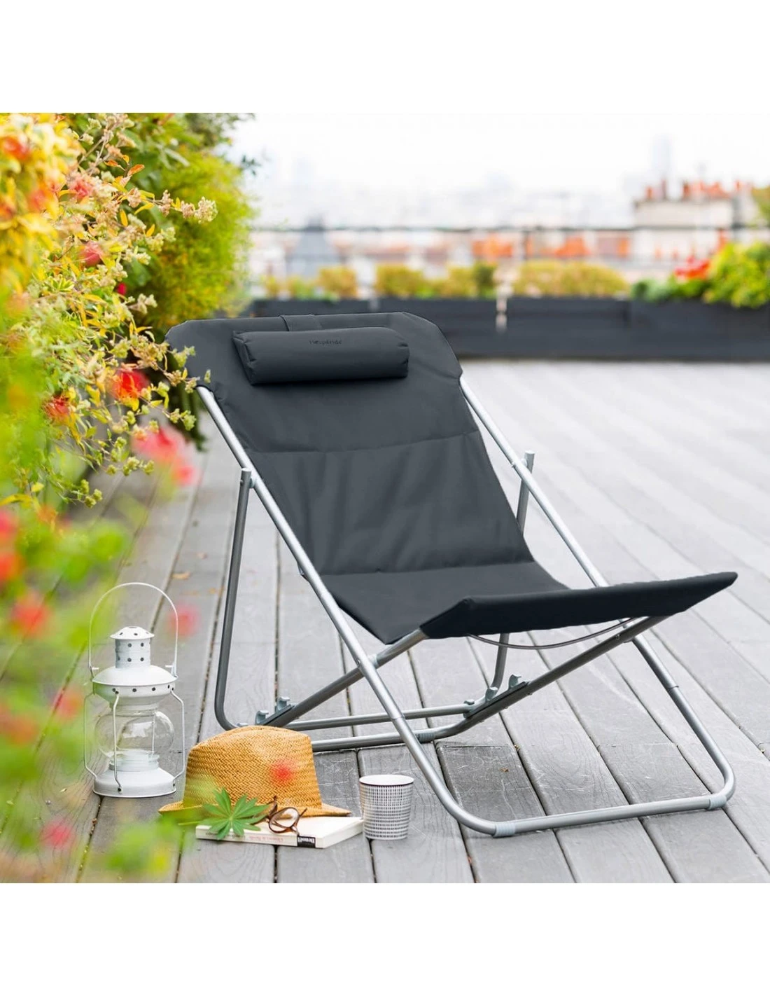 Chilienne Relax Bilbao - 3 Positions - Ardoise 2 Chilienne Relax Bilbao - 3 Positions - Ardoise – Image 2