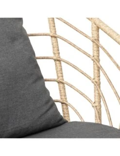 Fauteuil à Bascule Cherone En Acier Et Texaline Graphite -Mobilier De Jardin fauteuil a bascule cherone en acier et texaline graphite 4