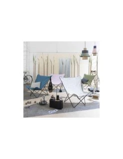 Fauteuil Design Pop Up XL Airlon - Lafuma - Bleu Delft -Mobilier De Jardin fauteuil design pop up xl airlon lafuma 2