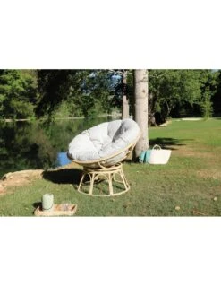 Fauteuil LOVE Pivotant En Aluminium Et Résine -Mobilier De Jardin fauteuil love pivotant en aluminium et resine proloisirs 3