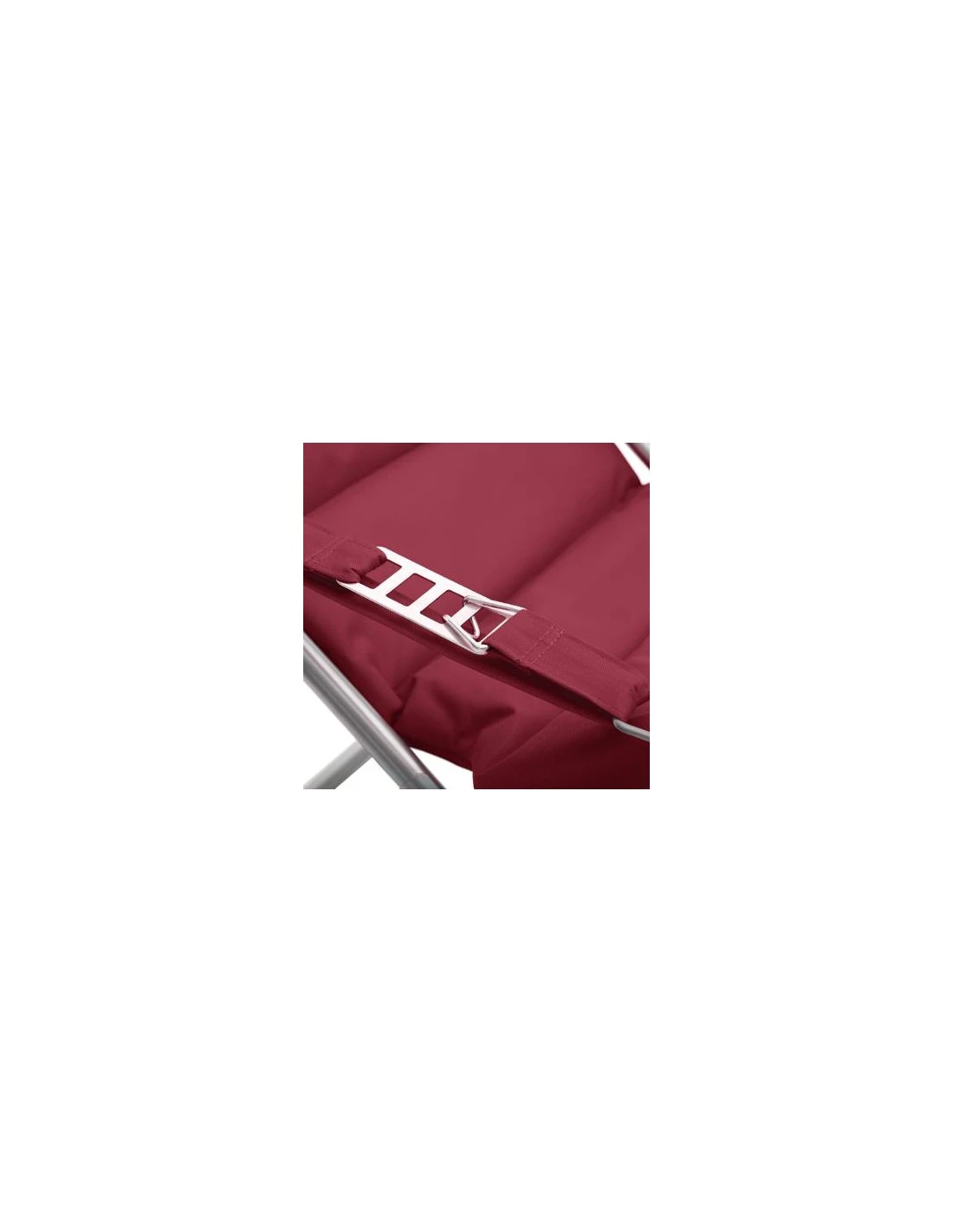 Fauteuil Relax De Jardin MILOS - Assise Matelassée - Bordeaux 3 Fauteuil Relax De Jardin MILOS - Assise Matelassée - Bordeaux – Image 3