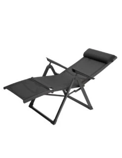 Fauteuil Relax Decima - Inclinable 8 Positions - Ardoise / Gris Quartz -Mobilier De Jardin fauteuil relax decima inclinable 8 positions ardoise gris quartz 2