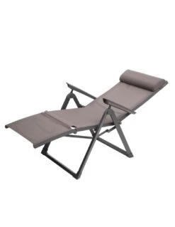 Fauteuil Relax Decima - Inclinable 8 Positions - Noisette / Praline -Mobilier De Jardin fauteuil relax decima inclinable 8 positions noisette praline 2