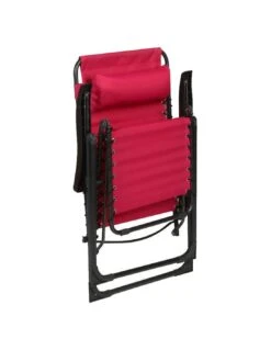Fauteuil Relax Silos Basculant - 5 Positions - Framboise -Mobilier De Jardin fauteuil relax silos basculant 5 positions framboise 2
