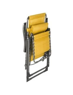 Fauteuil Relax Silos Basculant - 5 Positions - Moutarde -Mobilier De Jardin fauteuil relax silos basculant 5 positions moutarde 3