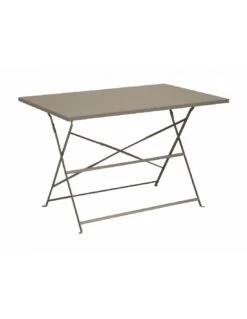 Guéridon Cuba Pliant 110x70 Cm - Acier époxy - Mastic