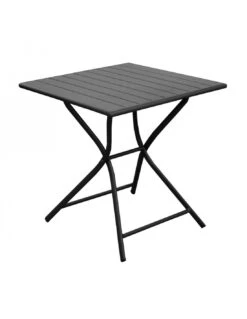 Guéridon Pliant Globe 70x70 Cm - Coloris Au Choix - Graphite