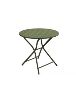 Guéridon Pliant Globe Ø80 Cm En Aluminium - Vert -Mobilier De Jardin gueridon pliant globe o80 cm en aluminium 2