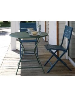 Guéridon Pliant Globe Ø80 Cm En Aluminium - Vert