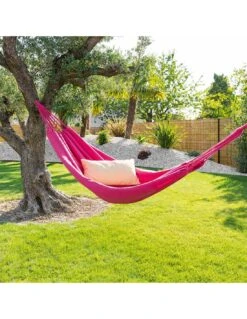 Hamac Yaqui Uni - L.200 X P.150 Cm - Lavande 17 Hamac Yaqui Uni - L.200 X P.150 Cm - Lavande -Mobilier De Jardin hamac yaqui uni l200 x p150 cm coloris au choix 4