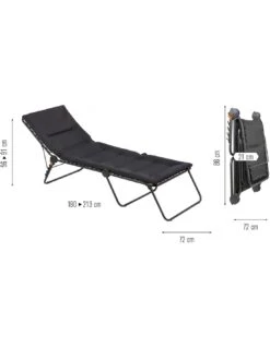 Lit De Soleil Siesta Toile Air Comfort - Lafuma -Mobilier De Jardin lit de soleil siesta aircomfort lafuma 2
