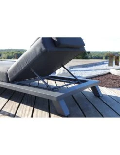 Lit Loft En Aluminium Coloris Graphite -Mobilier De Jardin lit loft en aluminium coloris graphite 2