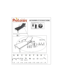 Paire D'accoudoirs Thema Différents Coloris Au Choix - Blanc -Mobilier De Jardin paire d accoudoirs thema differents coloris au choix 3
