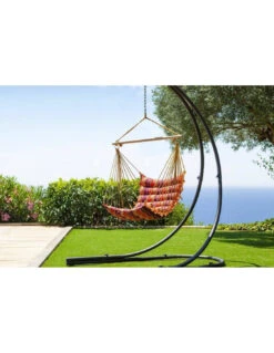 Pied Pour Chaise Suspendue - L.140 X P.150 X H.210 Cm - Hespéride -Mobilier De Jardin pied pour chaise suspendue l140 x p150 x h210 cm hesperide 2