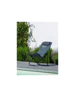Relax De Jardin Pliant Easy - Graphite / Gris -Mobilier De Jardin relax de jardin pliant easy toile au choix 9