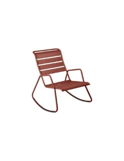 Rocking Chair Monceau En Métal - Ocre Rouge