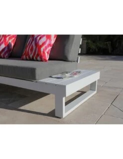 Salon D'angle Staten Avec Tablettes - Graphite / Oak -Mobilier De Jardin salon d angle staten avec tablettes coloris au choix 6