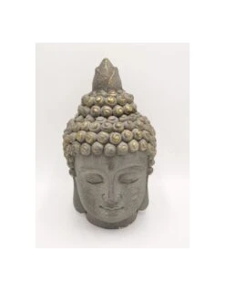 Statue Tête De Bouddha H.34.5 Cm