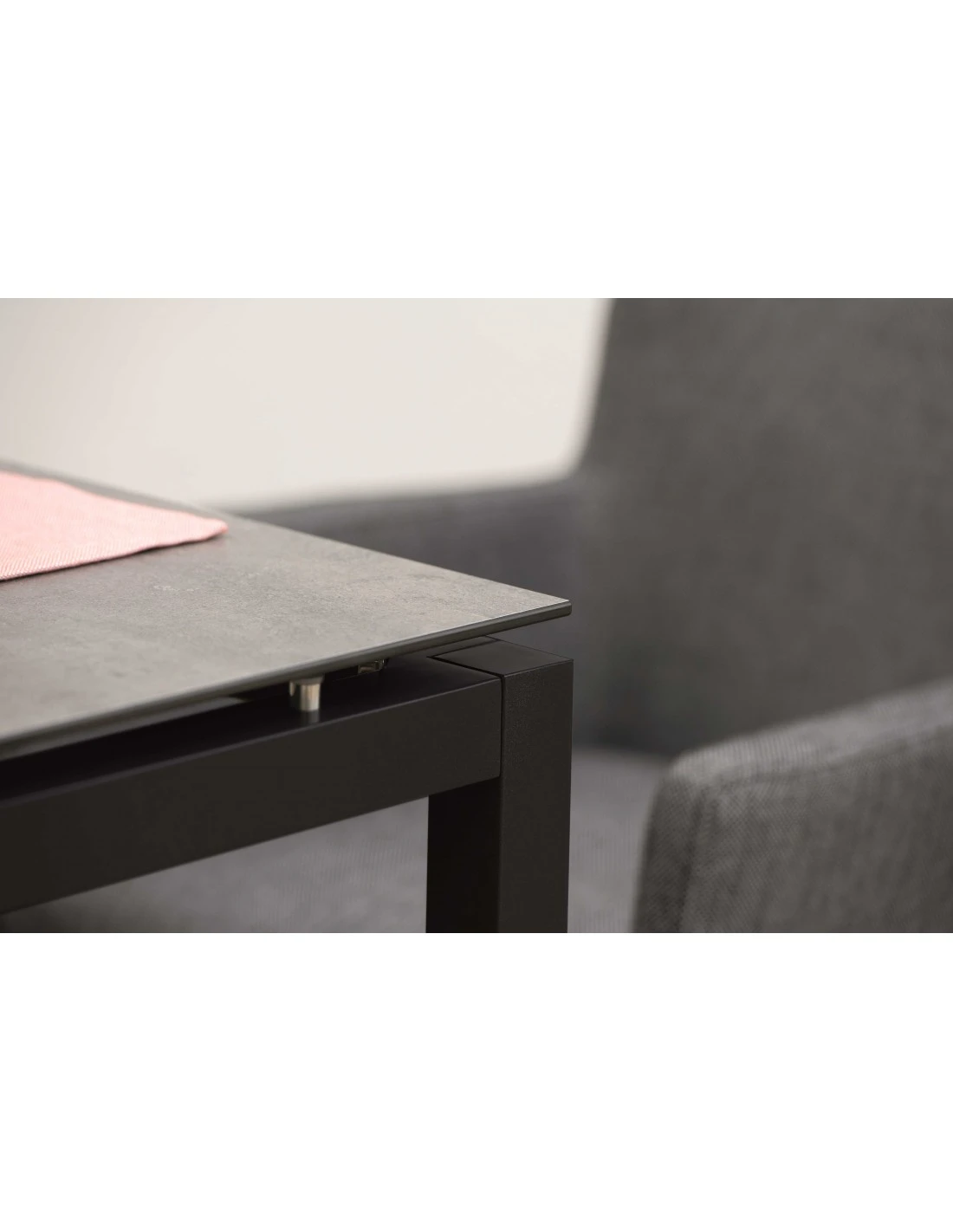 Structure De Table Aluminium Noir Mât - Stern - 200 X 100 X 73 Cm 2 Structure De Table Aluminium Noir Mât - Stern - 200 X 100 X 73 Cm – Image 2