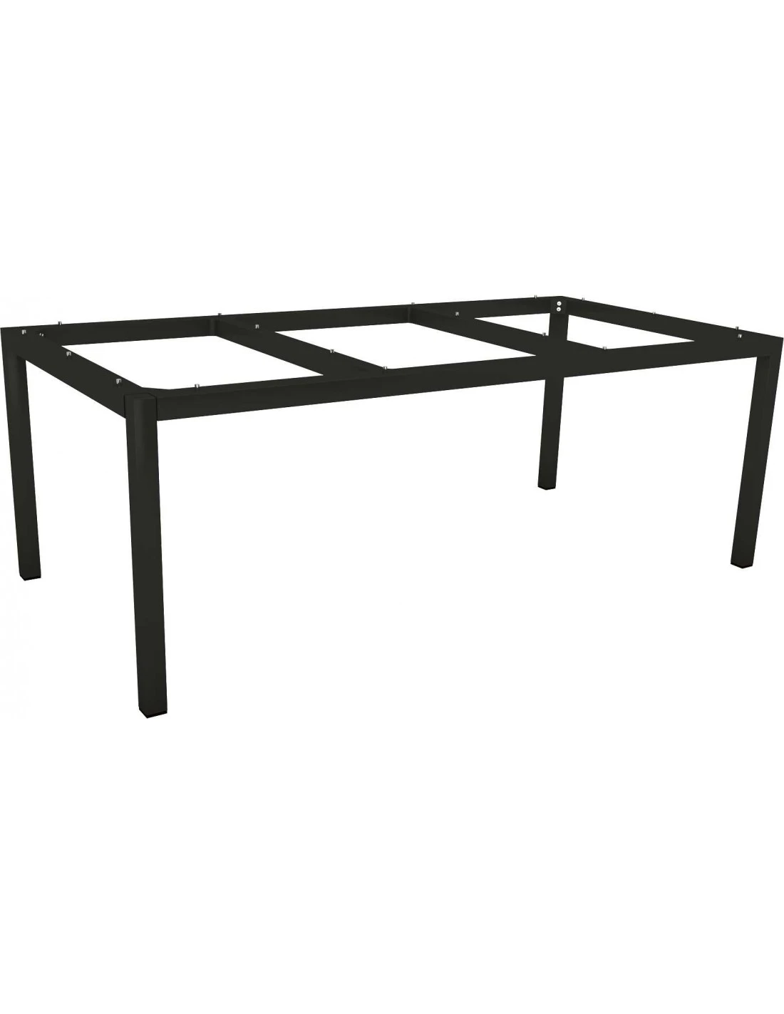 Structure De Table Aluminium Noir Mât - Stern - 200 X 100 X 73 Cm 1 Structure De Table Aluminium Noir Mât - Stern - 200 X 100 X 73 Cm