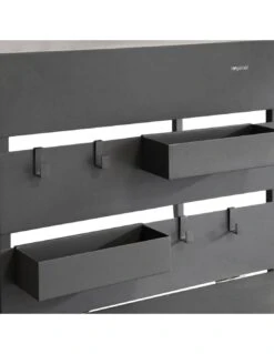 Table Balcon Fira - Plateau Rabattable - L.60 X P.36/106 X H.120 Cm -Mobilier De Jardin table balcon fira plateau rabattable l60 x p36106 x h120 cm 3