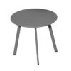 Table Basse D'appoint Massaï Ø40 Cm En Acier époxy - Graphite