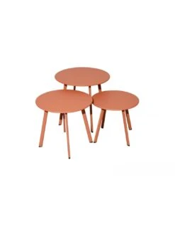 Table Basse D'appoint MASSAI Ø45cm - Acier époxy - Hermès