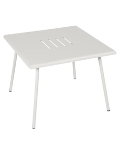 Table Basse De Jardin Monceau Métal Carrée 57 X 57 Cm - Gris Argile