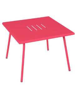 Table Basse De Jardin Monceau Métal Carrée 57 X 57 Cm - Rose Praline