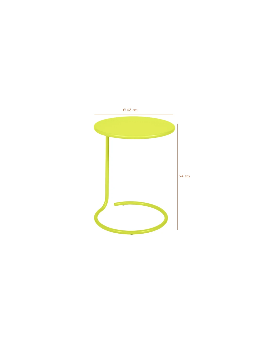 Table Basse Déportée Coolside Ø42 Cm Métal - Acier - Romarin 3 Table Basse Déportée Coolside Ø42 Cm Métal - Acier - Romarin – Image 3