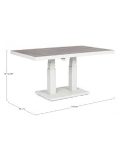 Table Basse élévatrice Truman Gris Lunar -Mobilier De Jardin table basse elevatrice truman gris lunar 13