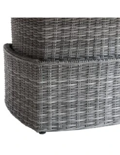 Table Basse Relevable Mooréa Carrée - Aluminium, Résine Tressée Et Verre Trempé - Terre D'ombre -Mobilier De Jardin table basse relevable moorea carree aluminium resine tressee et verre trempe terre d ombre 5